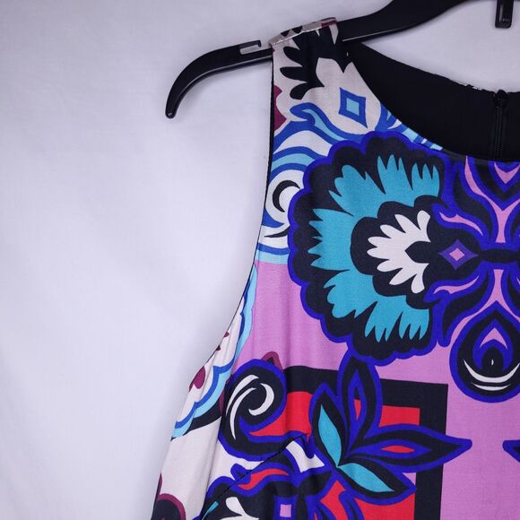 Nanette Lepore Dress 10 Multi Color Sheath Oasis Mosaic NWT - Picture 5 of 11